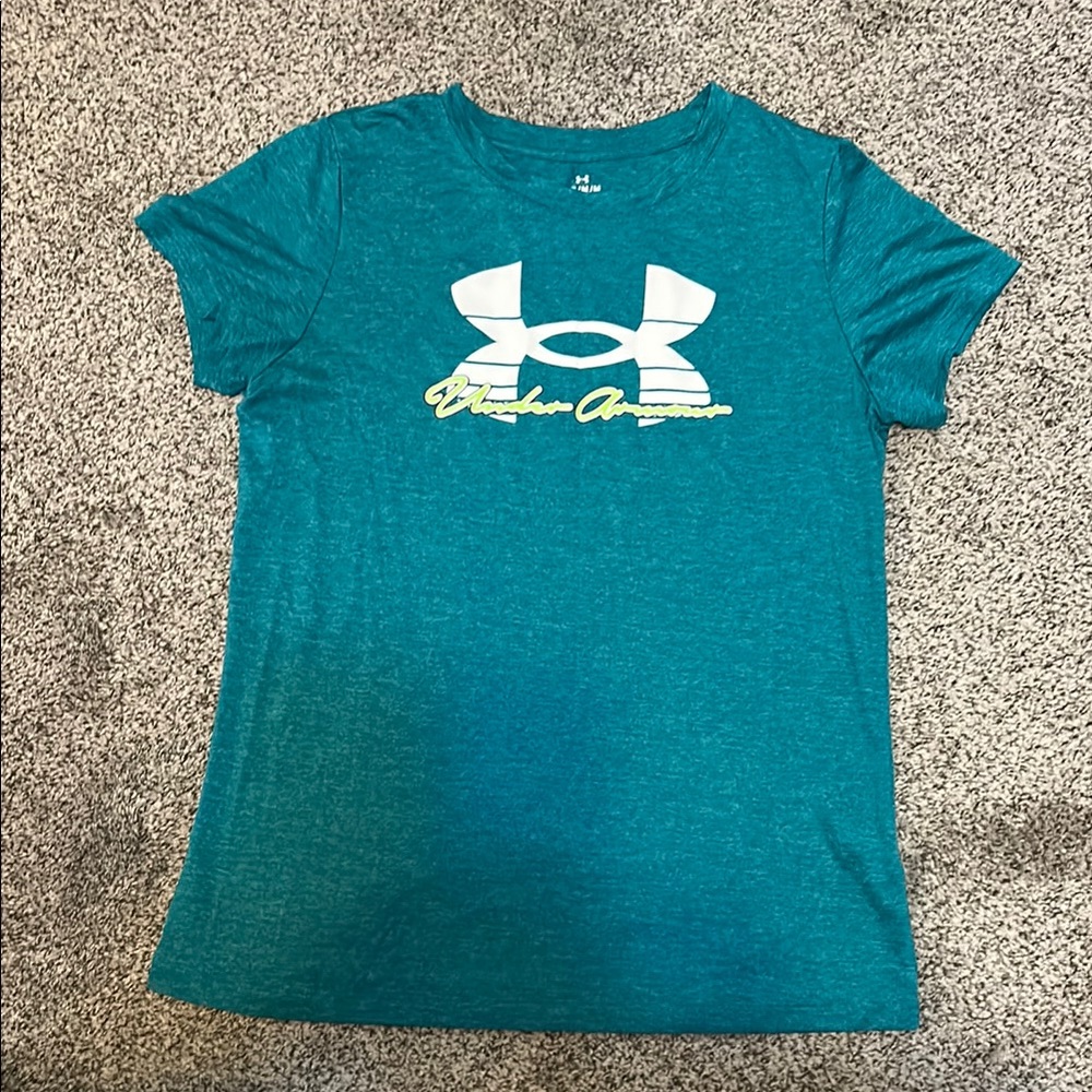 Under Armour Green T-Shirt with White Logo